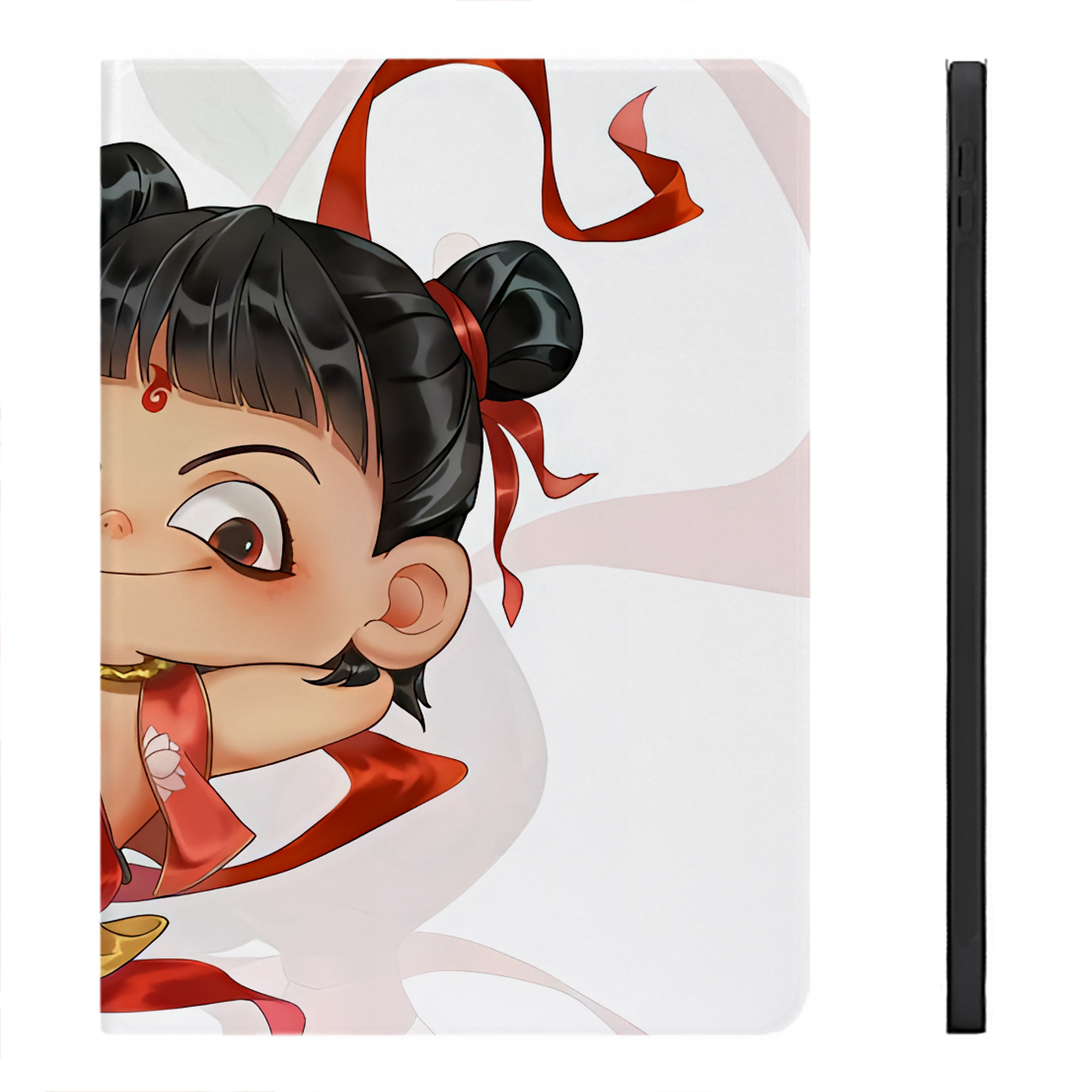 （画像用） Ne Zha 2 ナタ 魔童の大暴れ IPadケース ペンホルダー付き ブックスタイルデザイン